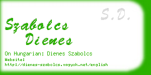 szabolcs dienes business card